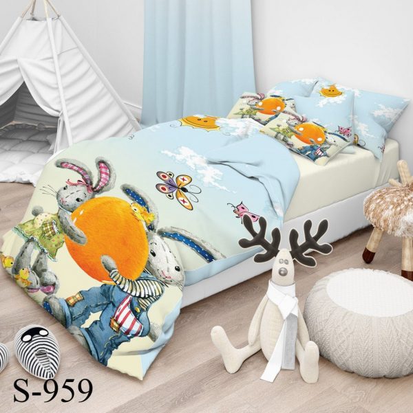 روتختی و ملحفه ( تک نفره ) خرگوش S959