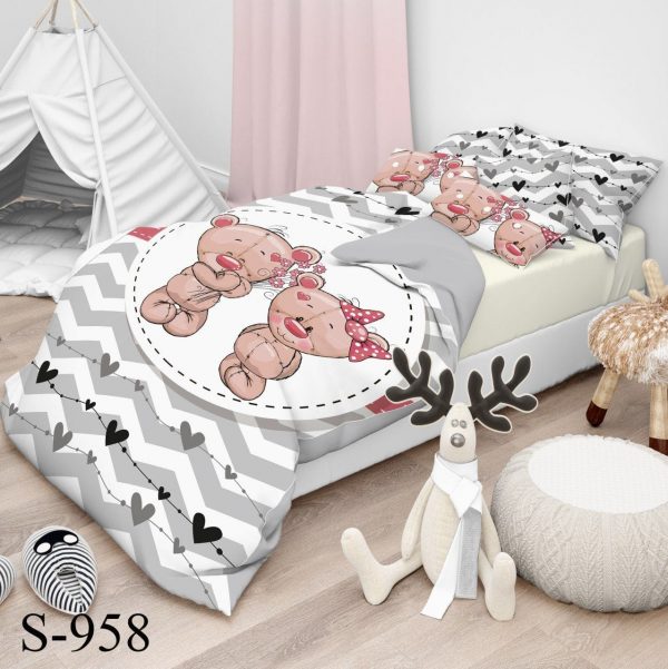 روتختی و ملحفه ( تک نفره ) خرس S958