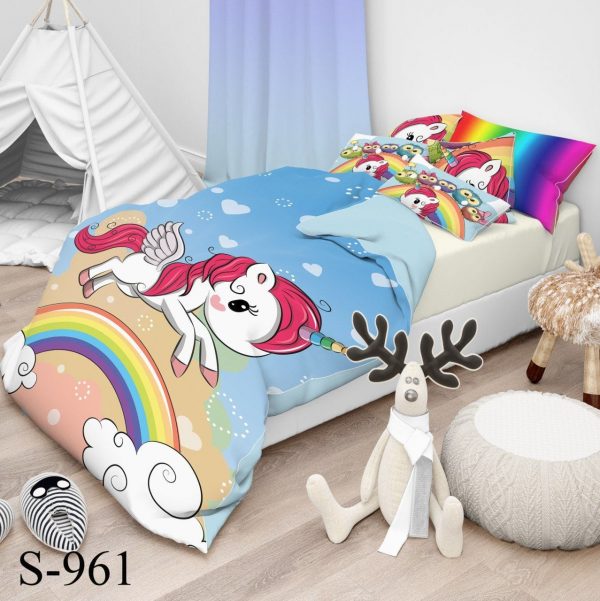 روتختی و ملحفه ( تک نفره ) پونی کوچولو S961