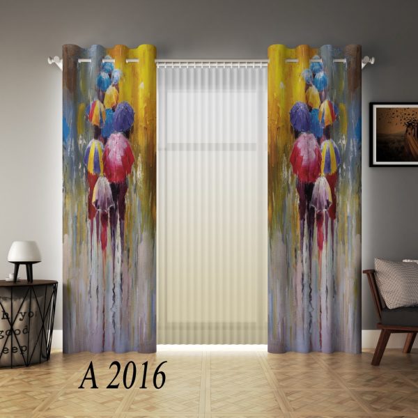 پرده چاپی طرح چتر A2016