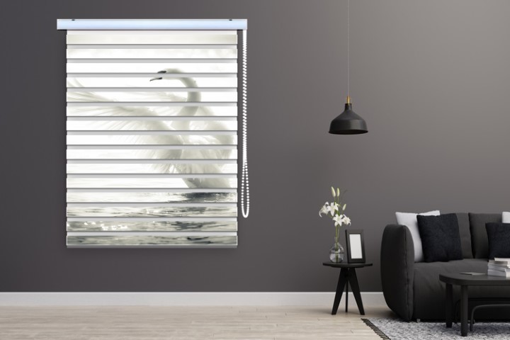 پرده زبرا طرح قو کد al200