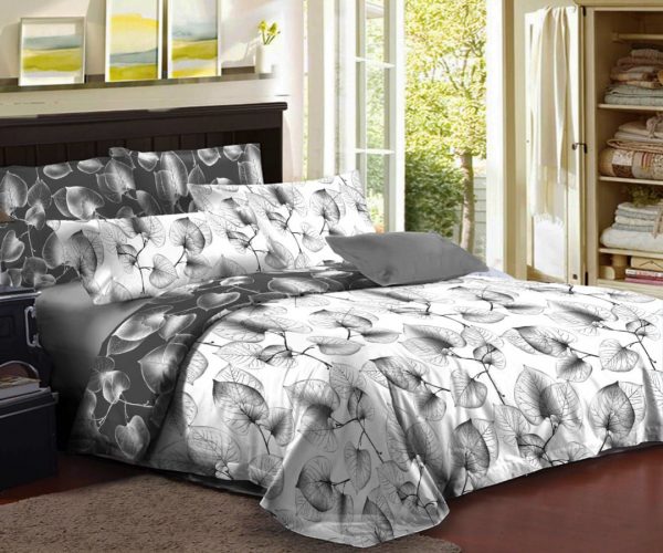 روتختی و ملحفه (دو نفره) طرح برگ کد B1