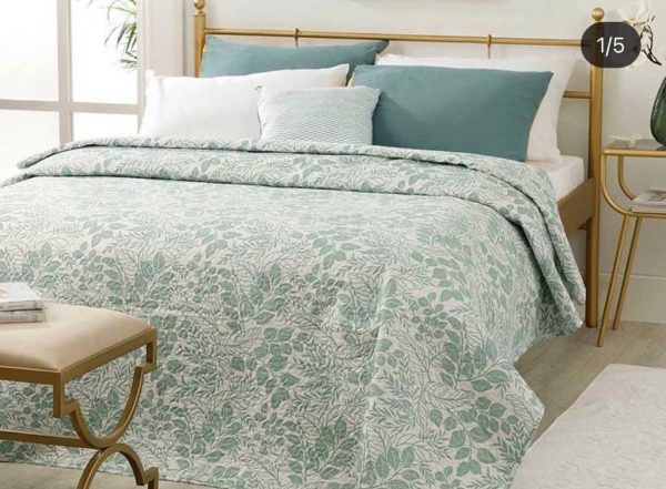 روتختی و ملحفه (دو نفره) طرح برگ کد B11