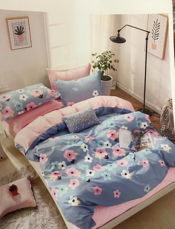 روتختی و ملحفه (دو نفره) طرح گل کد B14