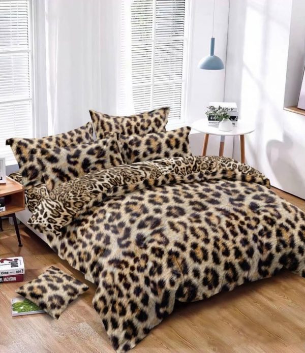 روتختی و ملحفه (دو نفره) طرح پلنگ کد B21