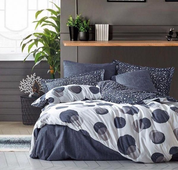 روتختی و ملحفه (دو نفره) طرح کفشدوزک آبی کد B6