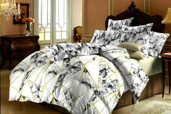 روتختی و ملحفه (دو نفره) طرح سنگ مثلث کد B9