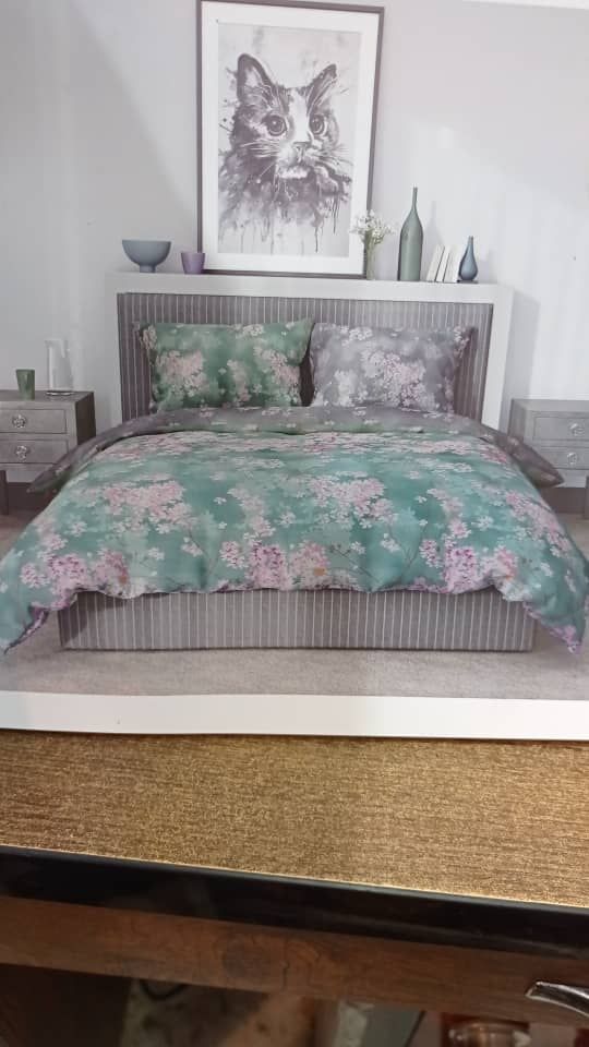 روتختی و ملحفه (دو نفره) طرح گل کد C10