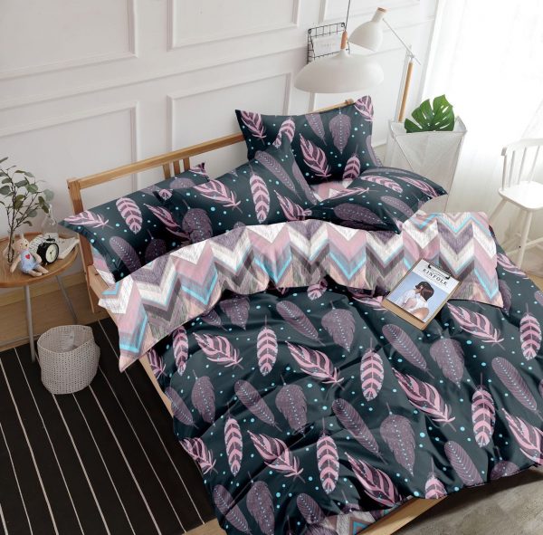 روتختی و ملحفه (دو نفره) طرح برگ کد C13