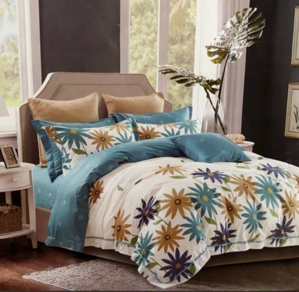 روتختی و ملحفه (دو نفره) طرح گل کد C27