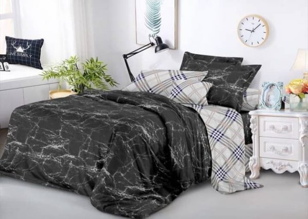 روتختی و ملحفه (دو نفره) طرح سنگ کد C34