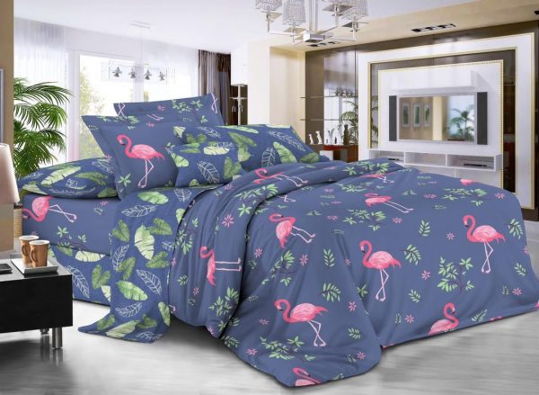 روتختی و ملحفه (دو نفره) طرح فلامینگو کد C04