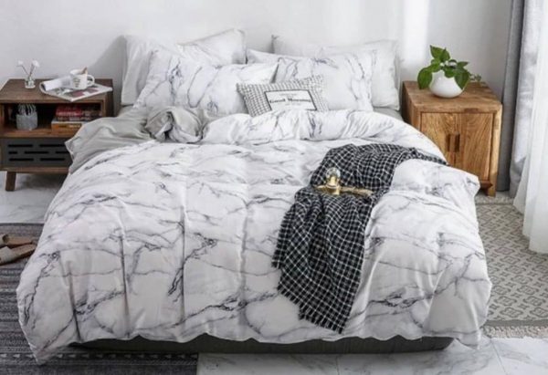 روتختی و ملحفه (دو نفره) طرح سنگ کد C40