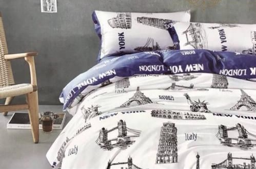 روتختی و ملحفه (دو نفره) طرح شهر کد C41