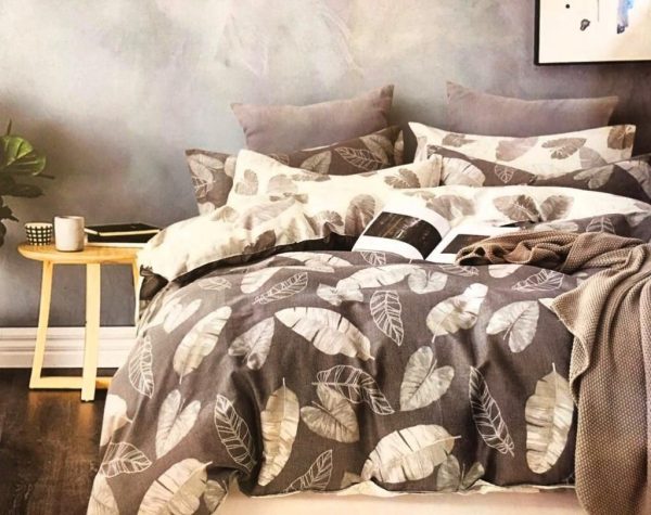 روتختی و ملحفه (دو نفره) طرح برگ کد C42