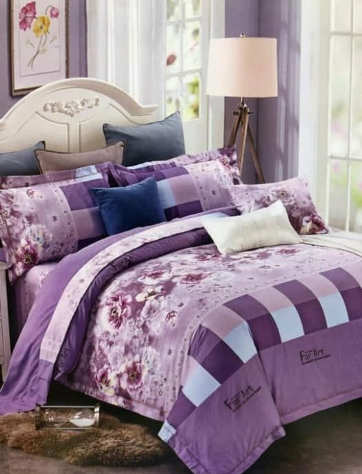 روتختی و ملحفه (دو نفره) طرح گل کد C50