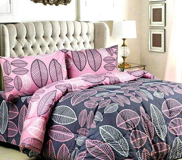 روتختی و ملحفه (دو نفره) طرح برگ کد C07