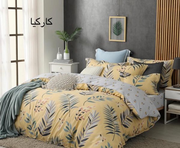 روتختی و ملحفه (دو نفره) طرح برگ کد C09