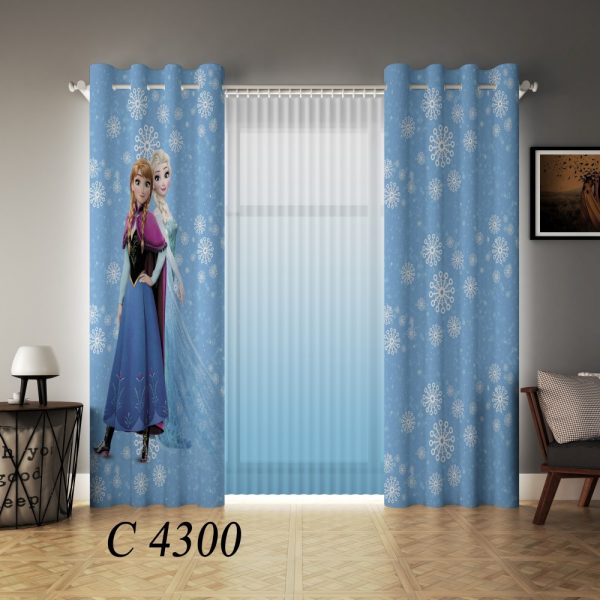 پرده چاپی طرح السا و آنا C4300