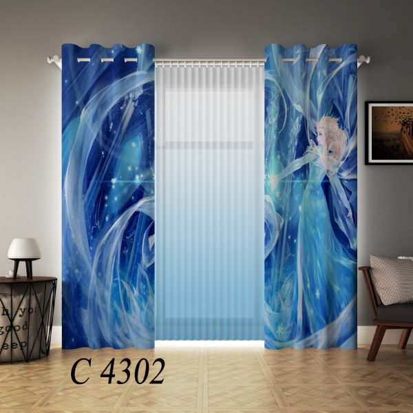 پرده چاپی طرح السا C4302