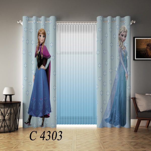 پرده چاپی طرح السا و آنا C4303