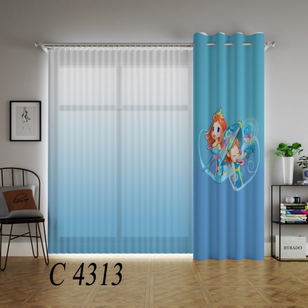 پرده چاپی طرح دختر C4313