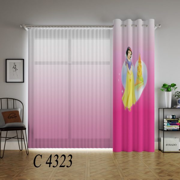 پرده چاپی طرح پرنسس C4323