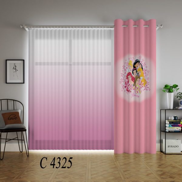 پرده چاپی طرح پرنسس C4325