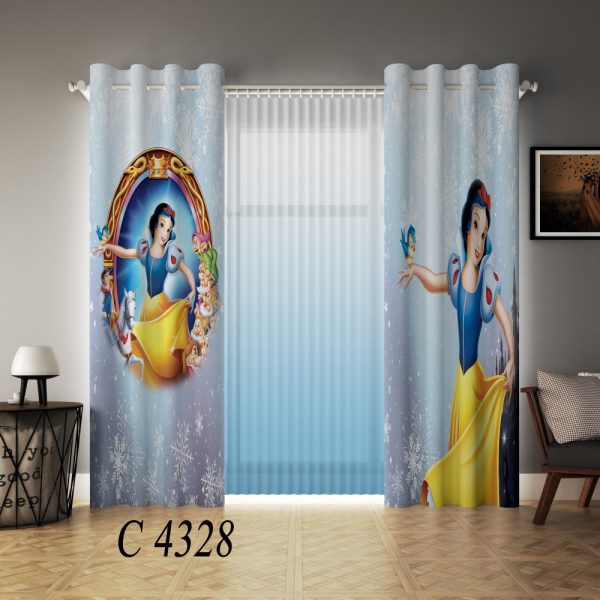 پرده چاپی طرح پرنسس C4328