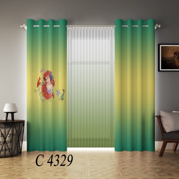پرده چاپی طرح پرنسس C4329