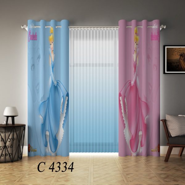 پرده چاپی طرح پرنسس C4334