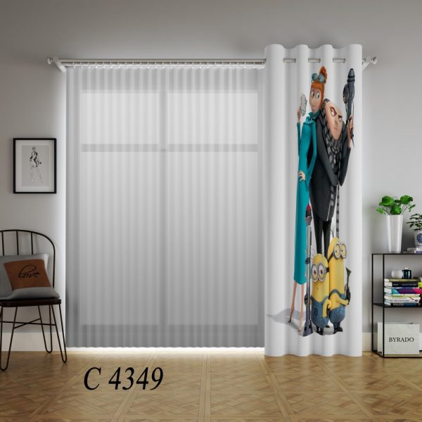 پرده چاپی طرح من نفرت انگیز C4349