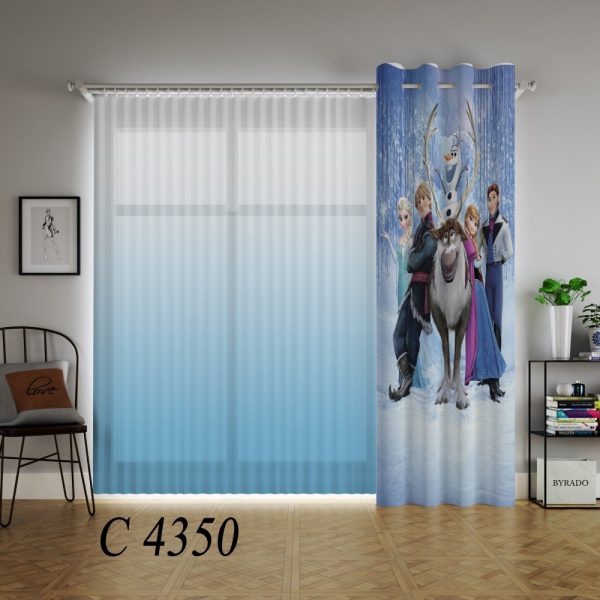 پرده چاپی طرح عصر یخبندان C4350