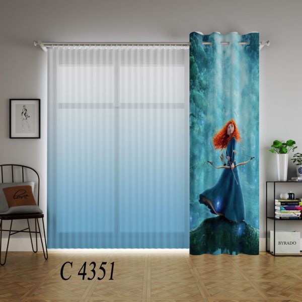 پرده چاپی طرح دلیر C4351