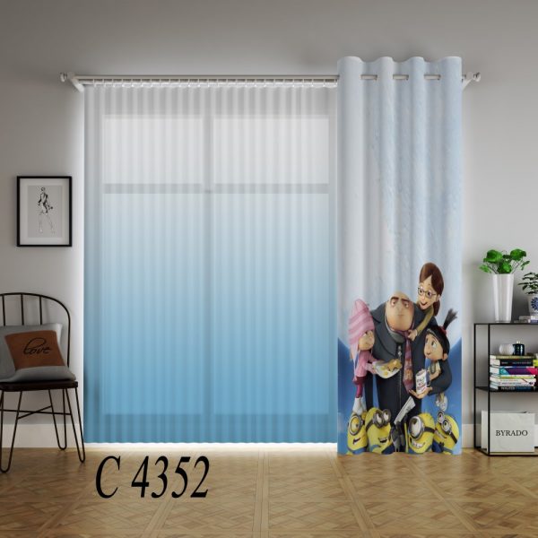 پرده چاپی طرح من نفرت انگیز C4352