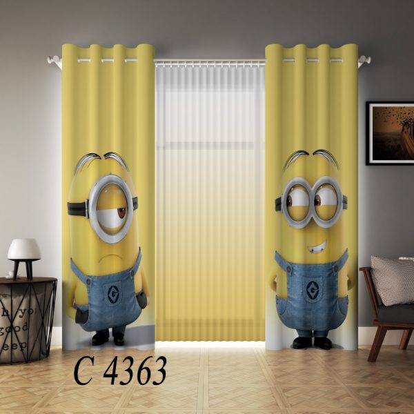 پرده چاپی طرح مینیون ها C4363