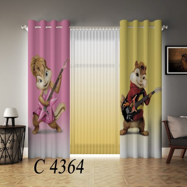 پرده چاپی طرح انمیشن C4364