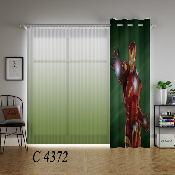 پرده چاپی طرح مرد آهنی C4372