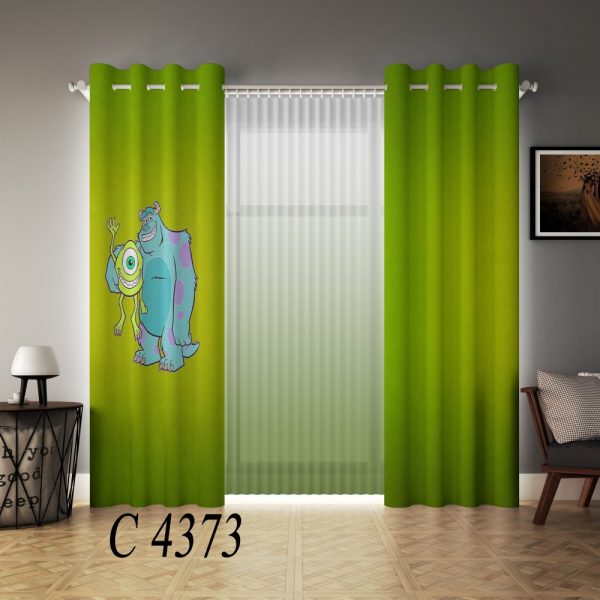 پرده چاپی طرح کمپانی هیولاها C4373