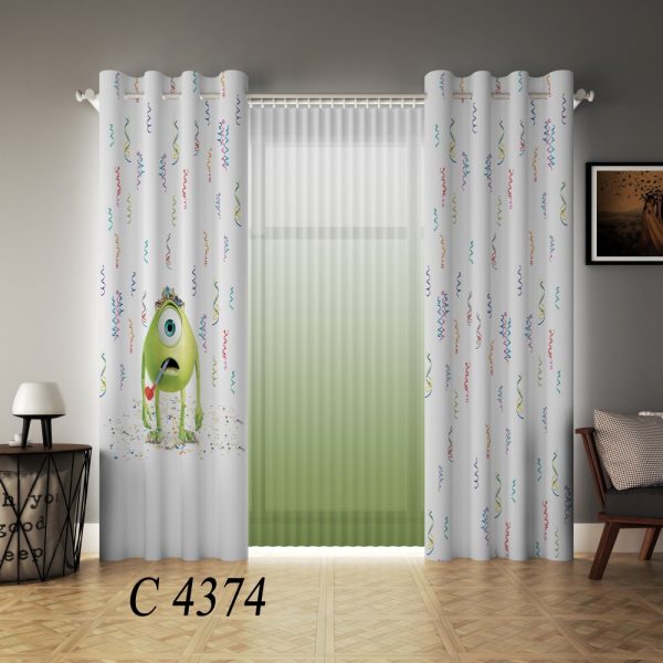 پرده چاپی طرح کمپانی هیولاها C4374