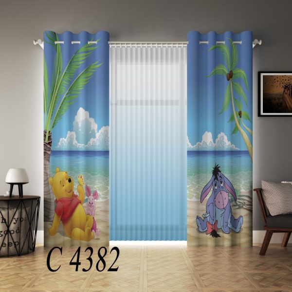 پرده چاپی طرح پو C4382