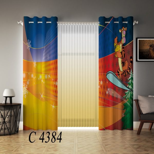 پرده چاپی طرح سوپرمن C4384