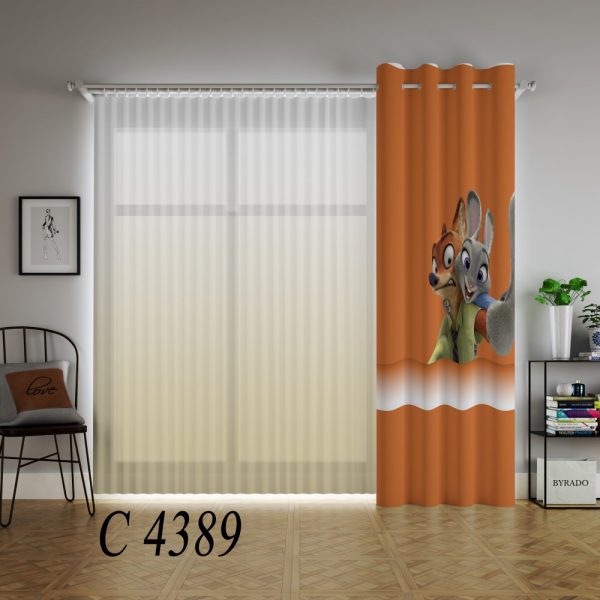 پرده چاپی طرح زوتوپیا C4389
