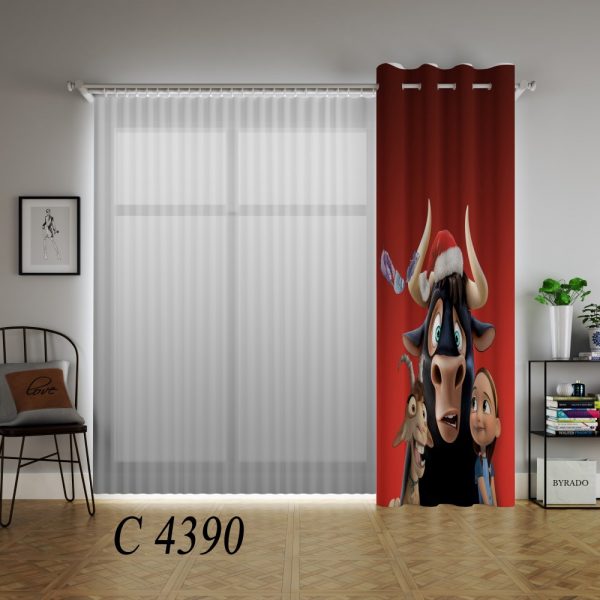 پرده چاپی طرح انیمیشن C4390