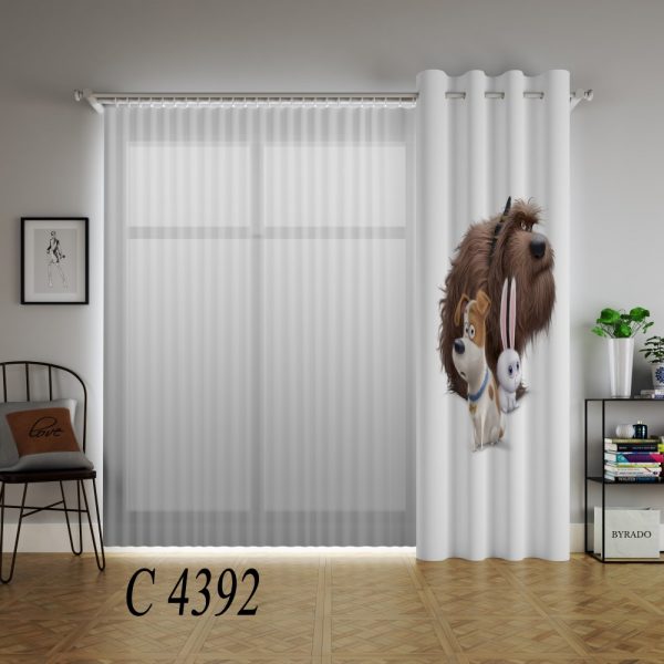 پرده چاپی طرح کارتن C4392