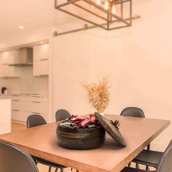 شکلات خوری درب دار بدون پایه طرح Acacia کد 2040