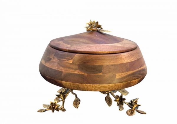 شکلات خوری درب دار پایه دار طرح دیگچه کد 2049