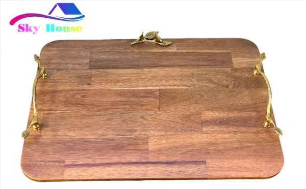 سینی مزه سایز بزرگ طرح Acacia کد 2061