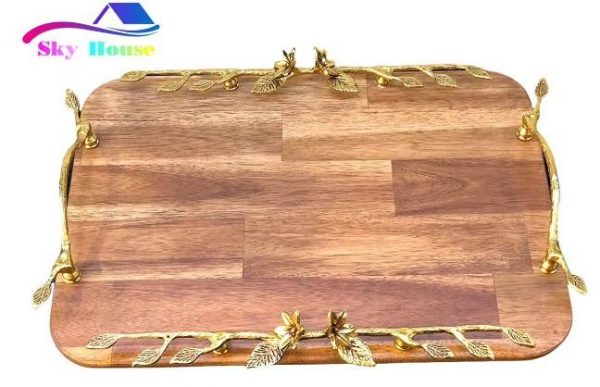 سینی چای طرح Acacia کد 2059