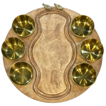 سینی مزه گرد چرخشی ۶ پیاله کد ۱۷۴۶